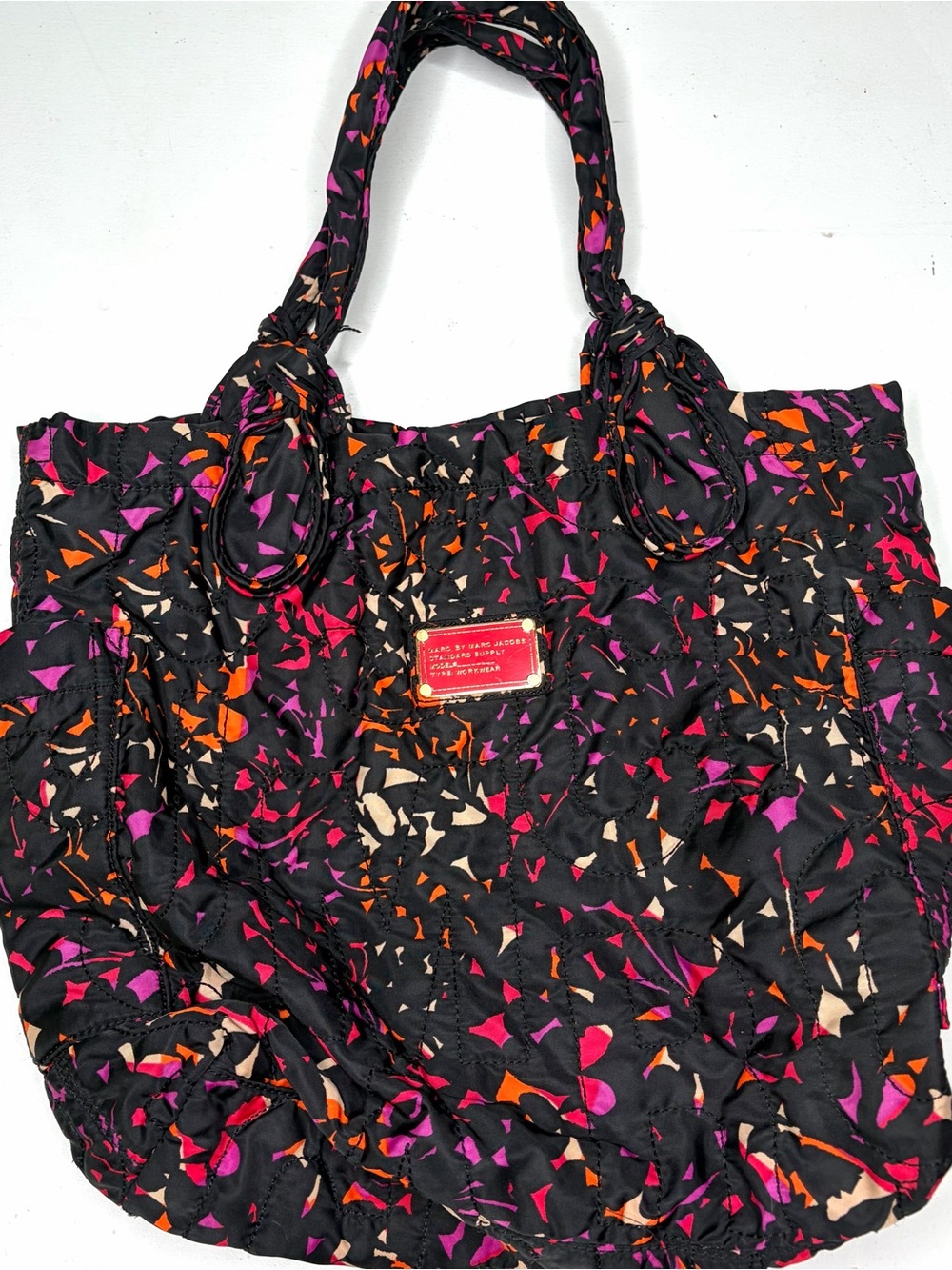 Marc By Marc Jacobs Pretty Nylon Tate Tote Bag Abstract Moasiac